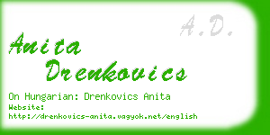 anita drenkovics business card